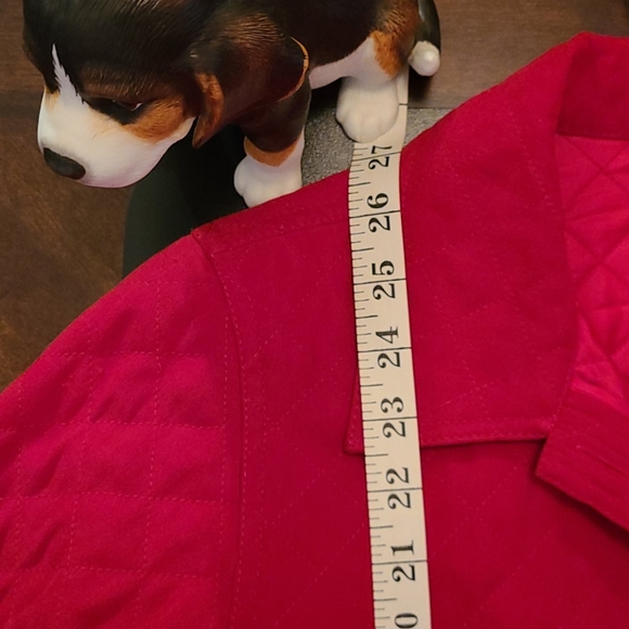 Talbots Red Quilted jacket size P(small) - Picture 9 of 10